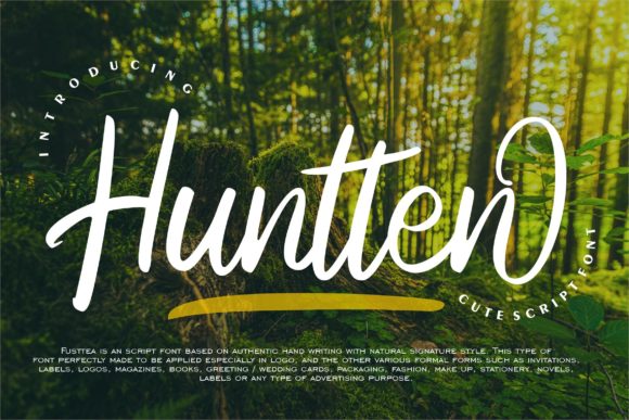 Huntten Font Poster 1