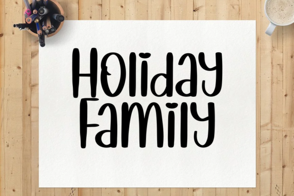 I Love Christmas Font Poster 2