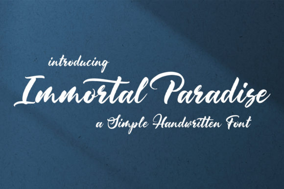 Immortal Paradise Font Poster 1