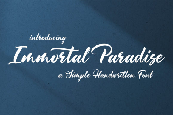 Immortal Paradise Font