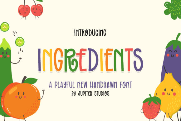 Ingredients Font Poster 1