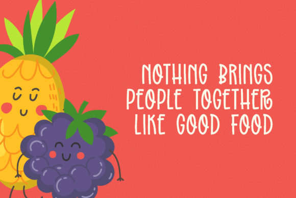 Ingredients Font Poster 2