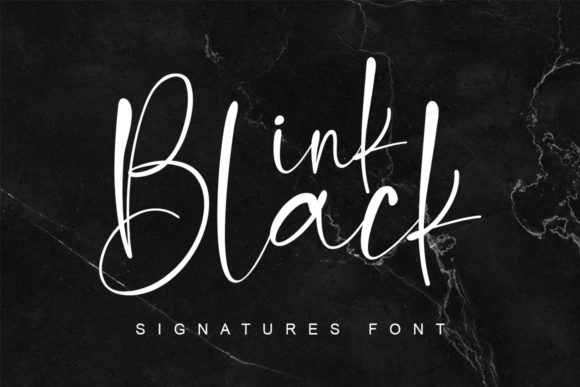Ink Black Font Poster 1