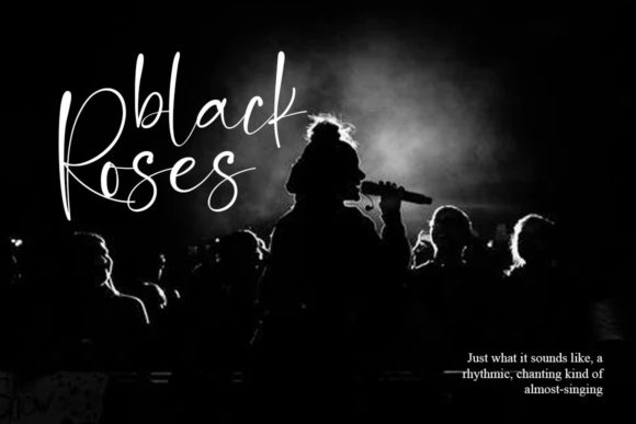 Ink Black Font Poster 2