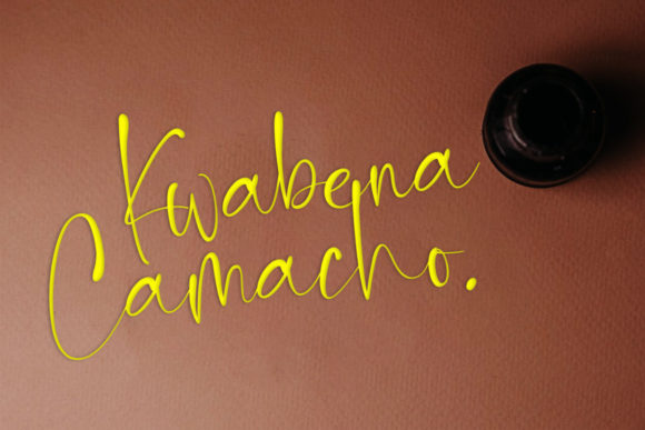 Ink Black Font Poster 3