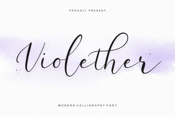 Introducing Violether Font Poster 1