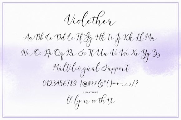 Introducing Violether Font Poster 8