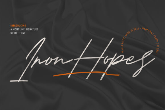 Iron Hopes Font Poster 1