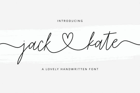 Jack and Kate Font Poster 1