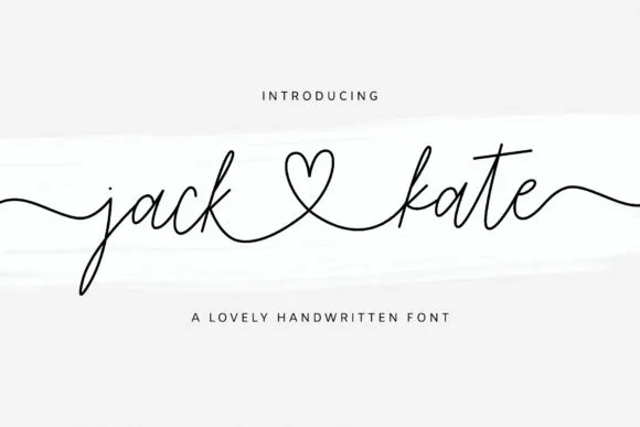 Jack and Kate Font Jack and Kate Font Poster 1