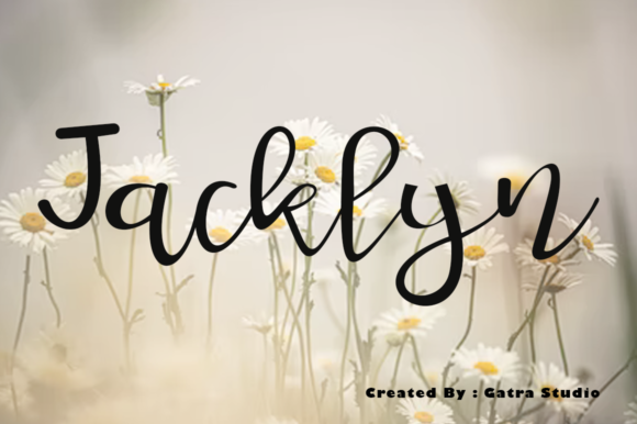 Jacklyn Font Poster 1