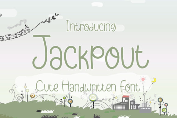 Jackpout Font Poster 1