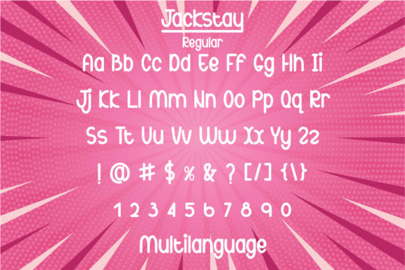 Jackstay Font Poster 3