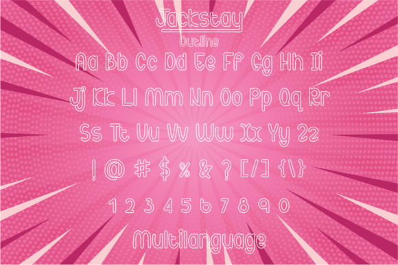 Jackstay Font Poster 5