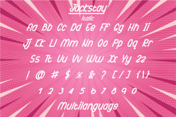 Jackstay Font Poster 7