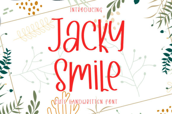 Jacky Smile Font Poster 1
