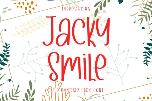 Jacky Smile Font Jacky Smile Font Poster 1
