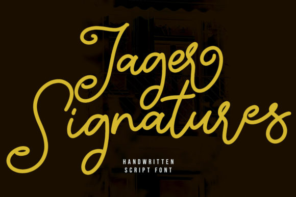 Jager Signature Font Poster 1