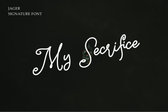 Jager Signature Font Poster 7