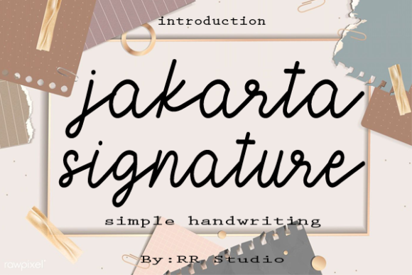 Jakarta Signature Font Poster 1