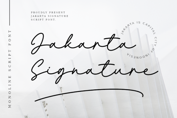 Jakarta Signature Font