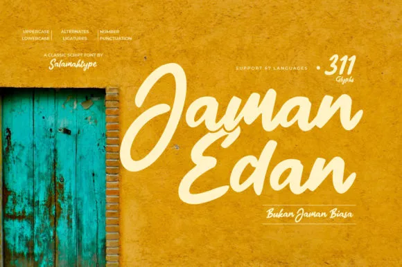 Jaman Edan Script Font Jaman Edan Script Font Poster 1