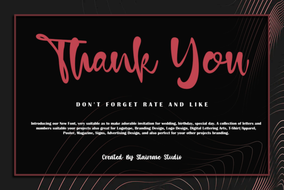 James Tomas Font Poster 10