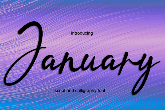 January Font Poster 1