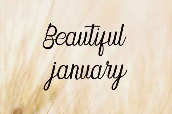 January Font Poster 4