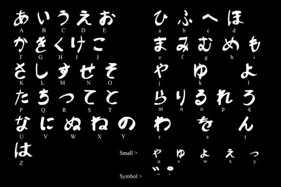 Japan Hiragana Font Poster 6