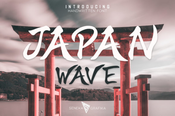 Japan Wave Font Poster 1