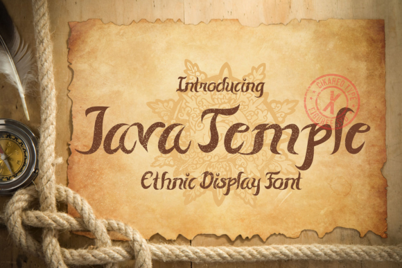 Java Temple Font Poster 1