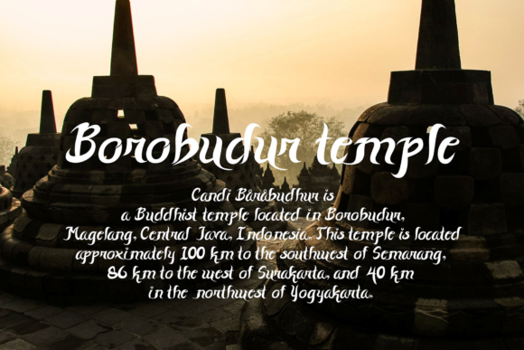 Java Temple Font Poster 4