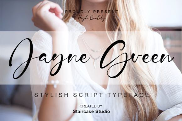 Jayne Green Font Poster 1