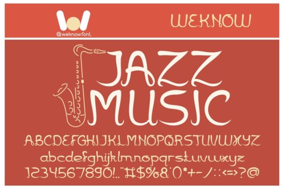 Jazz Music Font Poster 1