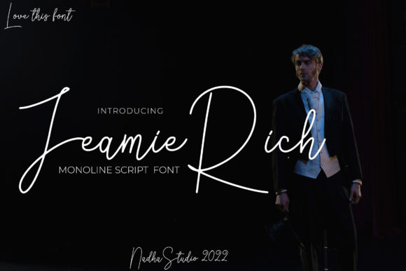 Jeamie Rich Font Poster 1