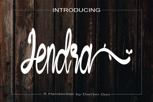 Jendra Font Poster 1