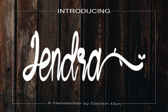 Jendra Font Jendra Font Poster 1