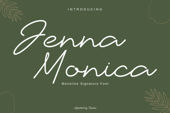 Jenna Monica Font Poster 1