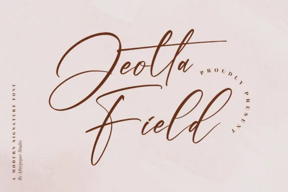 Jeotta Field Font Jeotta Field Font Poster 1