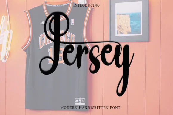 Jersey Font Jersey Font Poster 1