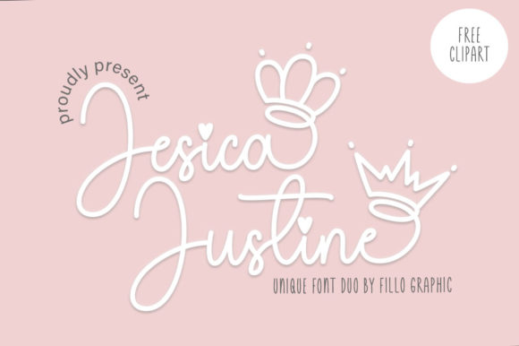 Jesica Justine Font Poster 1