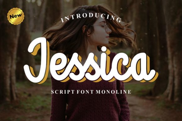 Jessica Script Font Poster 1