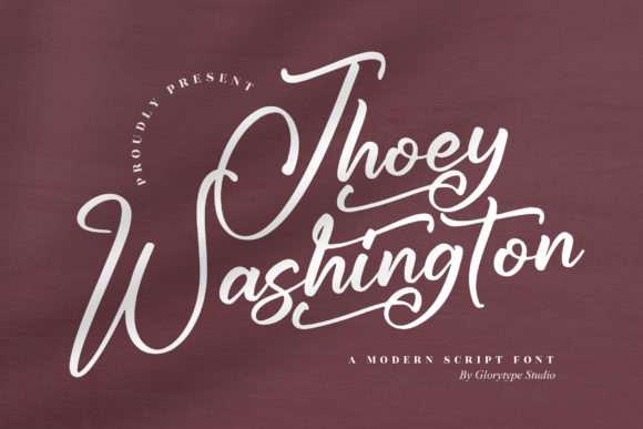 Jhoey Washington Font Poster 1