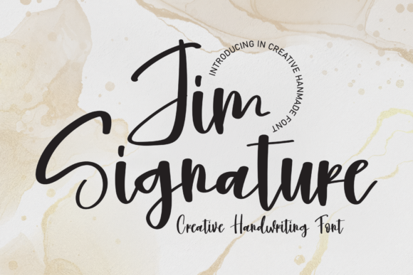 Jim Signature Font