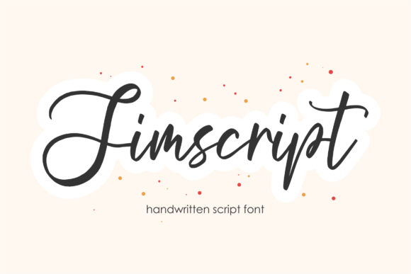 Jimscript Font Poster 1