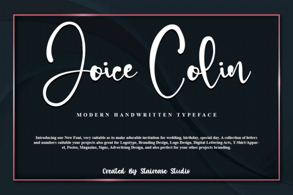 Joice Colin Font Poster 1