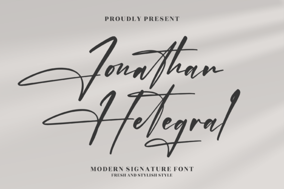 Jonathan Hetegral Font Poster 1