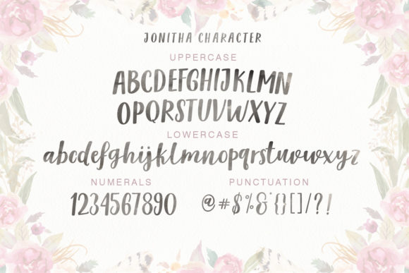 Jonitha Font Poster 5