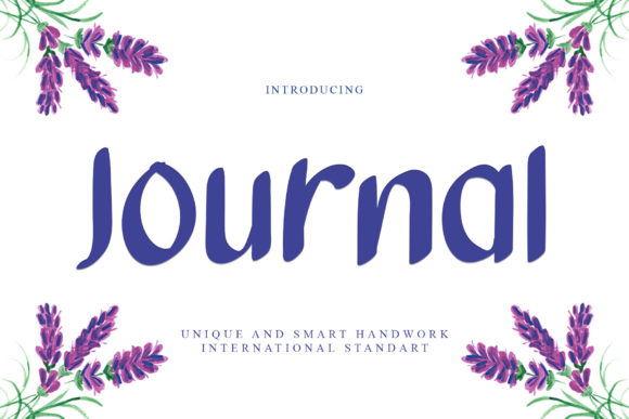 Journal Font Poster 1